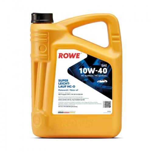 Моторное масло ROWE HIGHTEC SUPER LEICHTLAUF HC-O 10W-40 4 л