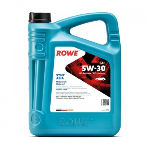 Моторное масло ROWE Hightec Synt Asia SAE 5W-30 4 л