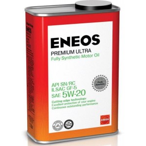 Масло моторное ENEOS 5W20 Premium Ultra  APi SN/RC ILSAC GF-5 (1л)