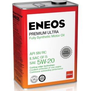 Масло моторное ENEOS 5W20 Premium Ultra  APi SN/RC ILSAC GF-5 (4л)