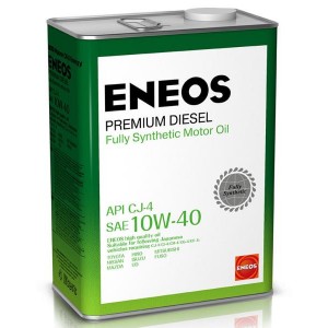 Масло моторное ENEOS 10W40 Premium Diesel  APi CJ-4 (4л)