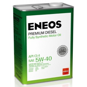 Масло моторное ENEOS 5W40 Premium Diesel  APi CI-4 (4л)