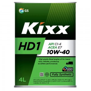 Масло моторное Kixx HD1 CI-4 10W-40 (D1) (4л) (металл)